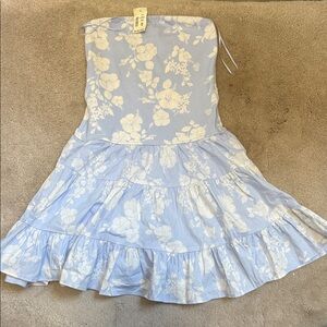 Aeropostale Blue and White Floral Dress
